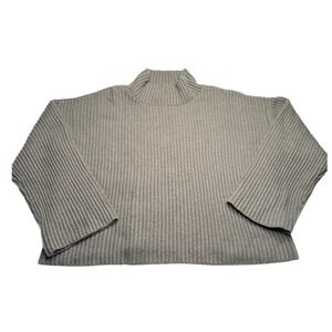 Sweet Baby Jamie Wool Blend Cowl Neck Cropped Sweater Brown XL Fall